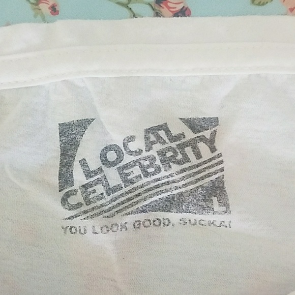 Local Celebrity white high low loose top Large - Picture 3 of 3